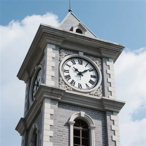 Reloj de torre grande para exteriores - Resistente a la intemperie y cronometraje de precisión